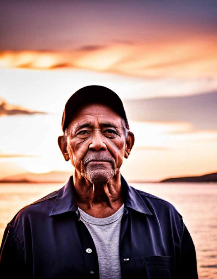Fisherman after a long day at sea